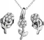 Lovrin Ezüst 925 szett virágokkal és anker lánccal fülbevaló, medál (Lovrin)