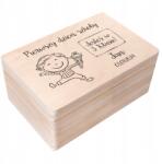 Creative Deco Fadoboz ajándékként, iskolai emlékek tárolására, gravírozott, 30x20 cm-es méretben (JANCDSD130BCUSTOMSCHOOLDAYBOYFBM)