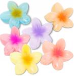 EdiBazzar Hajcsat, hajcsipesz, erős virágos hajcsipesz szett, 6 db-os, hawaii virágok (Spinka klamra szczęka do włosów mała)