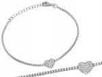 Lovrin Ezüst karkötő cirkóniákkal 925 2.55g kocka szívvel r20 ajándékba (60047983)