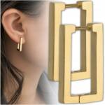 EdiBazzar Arany Szívós Acél fülbevaló 316L 18K arannyal bevonva, geometriai