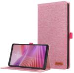  FABRIC Cu balamale husă pentru Lenovo Tab One / Lenovo Tab K9 roz