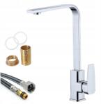  Magas Konyhai Mosogató Csaptelep Álló Króm Forgatható Kifolyócső (6001948)