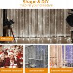  Függöny Világítás 3x3, 6M 360 Led USB-vel 8 móddal távirányító Jsdoin (ADLQ80803)