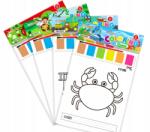  Gyerekeknek Színezőkönyv Montessori Akvarell Hordozható Festék Gouache Oktatás (Niceshop66)