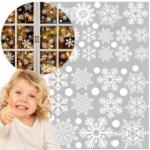  Karácsonyi Matricák Ablakdísz Üveg Tükör Ajtó Hópehely Ragasztó Nélküli (D_142)