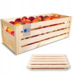 Creative Deco Természetes fa láda, nagy tárolódoboz gyümölcs szüreteléshez, 69x29, 5 cm (X0028WQARN)