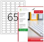 Tanex Etichete autoadezive transparente, 65/A4, 38.1 x 21.2mm, 25 coli/top, TANEX (TX-TW-2065T)