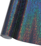  Autó fólia Pvc csillámos szivárvány fekete 75 x 152 cm (B0D475D843)