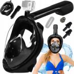 Lewer Teljes Arcú Búvár Maszk Sznorkelhez, Úszáshoz, L/XL Méret (NIEPARUJĄCA ANITFOG Z RURKĄ SKŁADANA DO WODY)