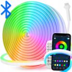  Neon Led szalag Rgb WiFi Alkalmazás Távirányító Vízálló 24V 10m (Taśma Neon 10m)