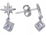 Lovrin Ezüst fülbevaló 925 divatos csillag cirkónia 1, 18g női elegáns (Lovrin 68509)