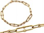 Lovrin Divatos arany színű gemkapocs stílusú karkötő, 585-ös aranyból, 3.80g, 7.4mm széles, nőknek (62108098)