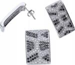 Lovrin Ezüst ékszerszett 925 téglalap alakú cirkónia kövekkel 16, 11g exkluzív design, ajándéknak is kiváló (Lovrin 54404)