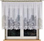 HomeDekorator Jacquard mintás függöny 023418 magasság 130cm, fehér színben (méterenként) (Firana żakardowa wzór 023418 wys. 130cm)