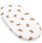 Jukki Pamut Lepedő Gumival Gondolához És Bölcsőhöz 80X40CM Jukki (5904506830169)