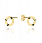 Fugart Arany Fülbevaló 585 Gyémántozott Karika Ingyenes Gravírozás (FUG7-K01727-585)