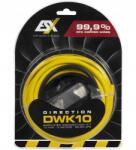 ESX DWK10 Tápkábel Szett Erősítőhöz, 10mm2 Ofc Réz (DWK10)