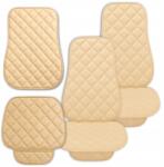  Autó Üléshuzatok Bézs Vízálló Steppelt 2db (Pokrowce Na Siedzenia Samochodowe Beżowe 2szt)