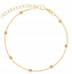 Lovrin Arany karkötő 585 apró, gyémántcsiszolású golyókkal és kő nélküli golyókkal (Lovrin 70368)