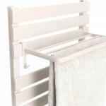  Ruhaszárító Kötél Törölköző Szárító Radiátorra Akasztható Fürdőszobába Fehér/Fekete (ZEN-033 - suszarki na ubrania) Ruhaszárító