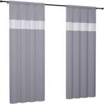 NOW-ART Kész függöny, sima, 145x240 cm, matt, szalaggal a nappaliba, karniscsipeszekhez (5090)