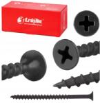 Lun Fix Fekete facsavarok 70mm gipszkartonhoz Gk 4, 2x70 foszfátozott 250db (WDPD4270)