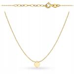 Lovrin Arany nyaklánc 585 14k Lakat-Szív Sárga Arany Súly 1.89g (58720328)