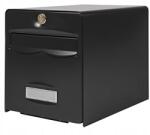 Burg Wächter Levélszekrény, fekete, horganyzott acél, 36.5×28×31cm (509NO)