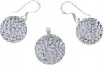 Lovrin Ezüst 925-ös szett, golyós, kristályokkal, 17, 50g, exkluzív design, ajándék (Lovrin 54425)