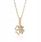 Giorre Lóhere nyaklánc cirkóniákkal, 925 ezüst, arany bevonattal (5905804386570)