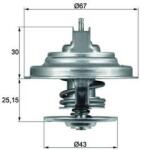 MAHLE Termostat chladenia MAHLE TX 31 92D S (TX 31 92D S)