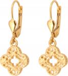 Lovrin Arany függő fülbevaló áttört mintás virágmintás 585 gyönyörű angol kapcsos 14 (Jubiler Lovrin)