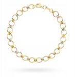 Lovrin Arany karkötő 585 14k összefonódó karikákkal 2.58g elegáns (61285795)