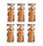 Arhatreya 6 db-os Átlátszó üvegtároló edény 450ml (6922818708890)