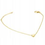  Női arany karkötő szívvel, finom, minimalista, állítható