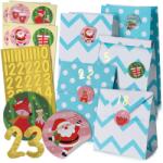Allbag Karácsonyi Adventi Kalendár Készlet Csináld Magad Diy Kék Ajándéknak (KALENDARZ024)