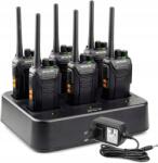 Retevis RT27 Walkie Talkie PMR446, rövidhullámú 6-utas töltővel, rádióval (A9059E-C9059D)