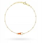 Lovrin Arany karkötő 585 1, 82 g gömbökkel és karneol kővel, állítható (58718904)
