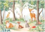 Wallarena Fotótapéta Gyerekeknek Erdő Állatok Lányoknak Végtagtapéta 250x175 (FOTOTAPETA NA FLIZELINIE 15578VX5)