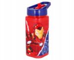 Stor Műanyag, négyzet alakú palack visszahúzható szívószállal Avengers, Tritan 530ml, 57714