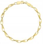 Lovrin Arany női karkötő 585-ös, moduláris, sima, csepp alakú elemekkel, divatos (LOVRIN)