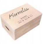 Creative Deco Emlékdoboz gyermeknek ajándék születésre, keresztelőre, születésnapra 30x20 (JANCDSD130CUSTOMHEARTSIMPLEFBM)