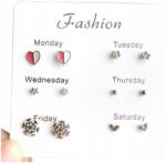  Női Kis fülbevaló szett boho 6 pár fém (5905204481837)