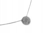 Lovrin Ezüst divatos áttört félgömb alakú nyaklánc női 925 3.55g ajándékba (60772376)