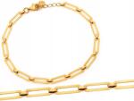 Lovrin Női 375-ös (9 karátos) sárga arany karkötő, láncos, 2.28g súlyú, r19-es méret (60863342)