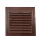 Maan Szellőzőrács, csavarozható, ferde, 14 x 14 cm, barna (6672)