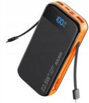 SOUNIX Powerbank 30000 mAh Sounix 22, 5W Qc Pd 2×USB Usb-c beépített kábellel (P88)