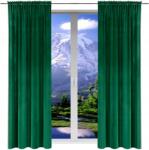 NOW-ART Kész Függönyök Velúr 140x270 sima matt függöny szalaggal velvet 2 db (5903682210796)