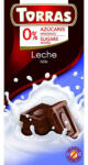 TORRAS , Tejcsokoládé tábla, hozzáadott cukor nélkül, gluténmentes, 75g
